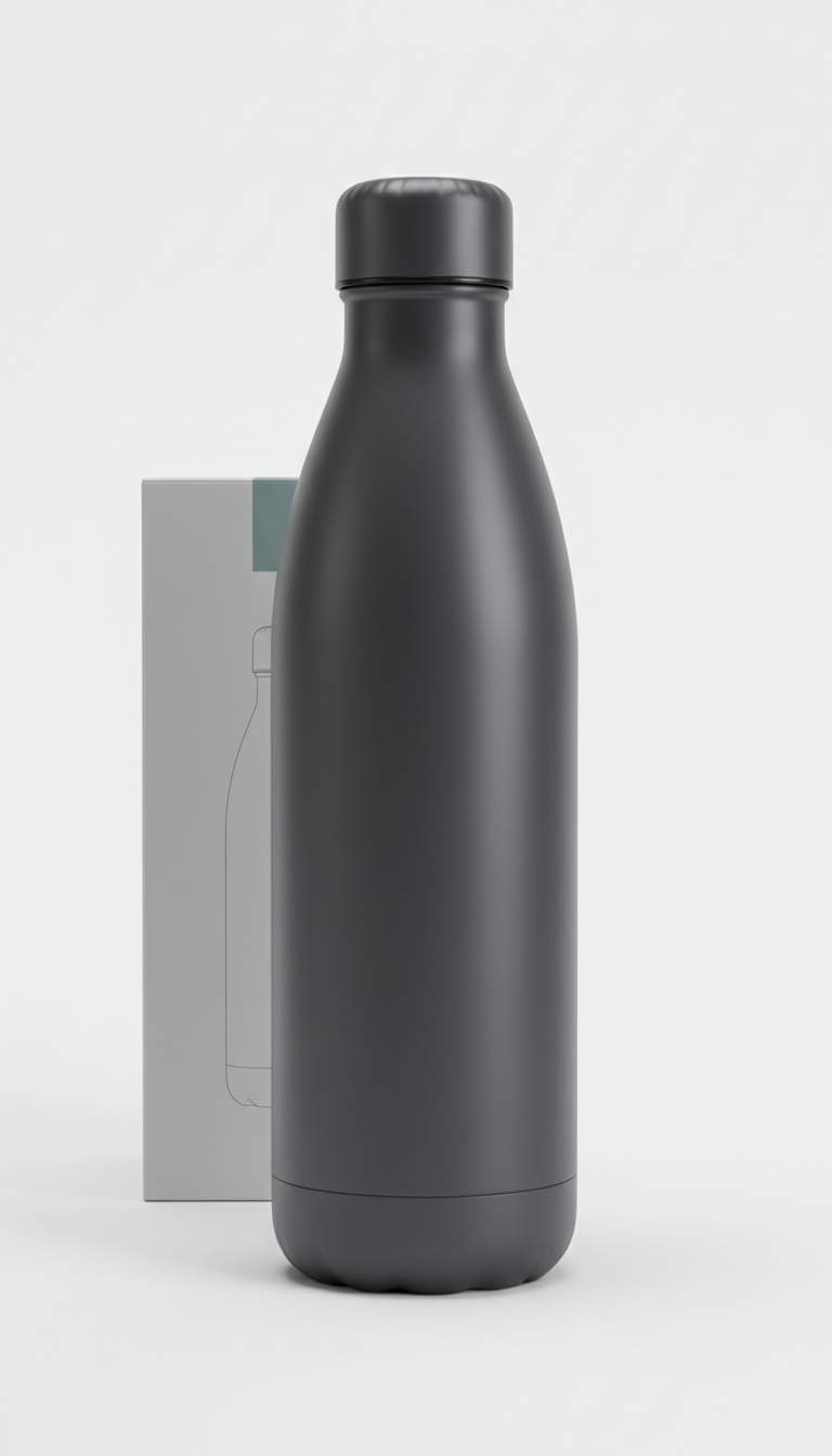 Graphite Steel Insulated Water Bottle
