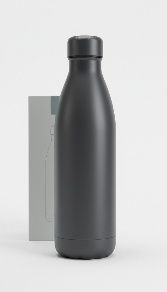 Graphite Steel Insulated Water Bottle
